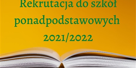 Rekrutacja do szkół ponadpodstawowych 2021/2022